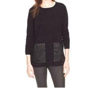 J Crew - Leather & Merino Wool Tunic sz S